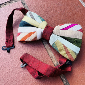 Silk Union Flag Rainbow  Bow Tie
