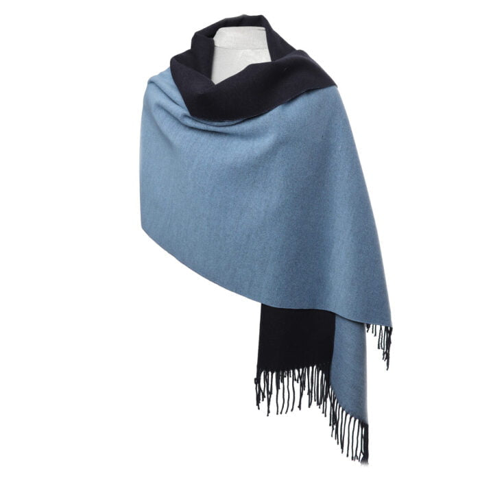 Cosy Double Sided Fringed Pashmina