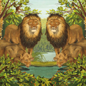 Card - Lion Pair