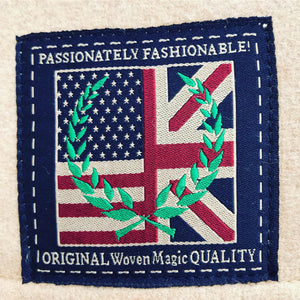 Wool felt patchwork union flag cushion 