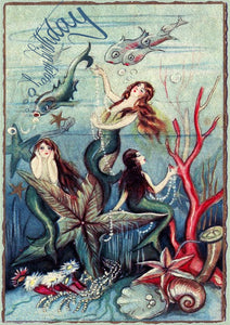 Birthday Card - Mermaids