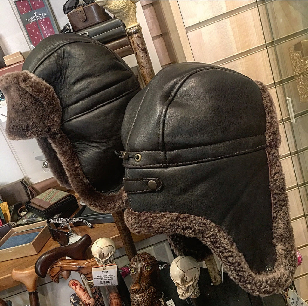 Genuine Leather Davidson Trapper Hat