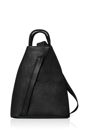 Italian Leather Rucksack Bag with Grab Handle