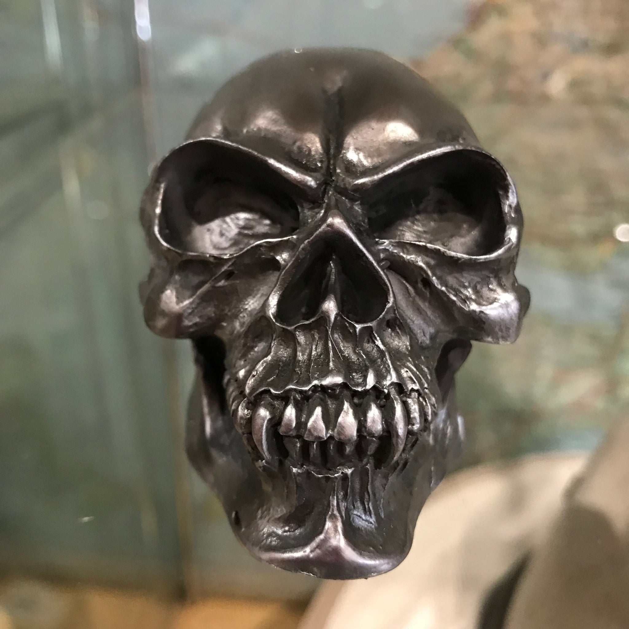 Gun metal grey skull