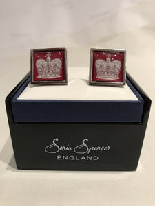 Crowns - Red Cufflinks