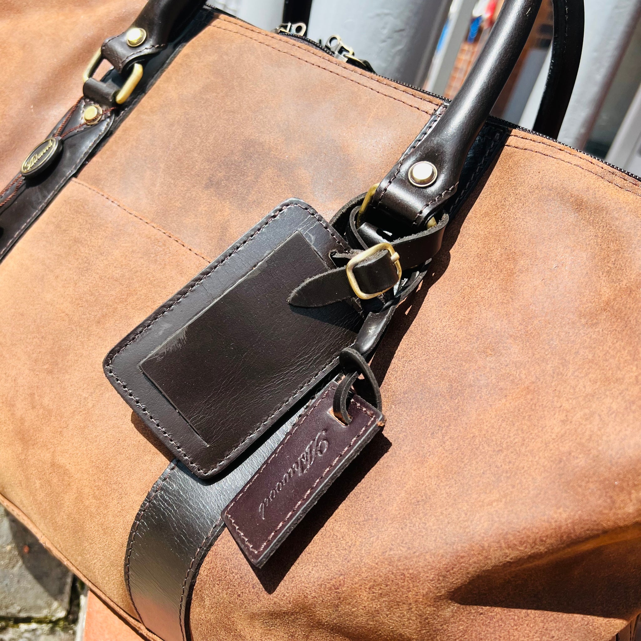 Leather Marcus Weekend Holdall Bag