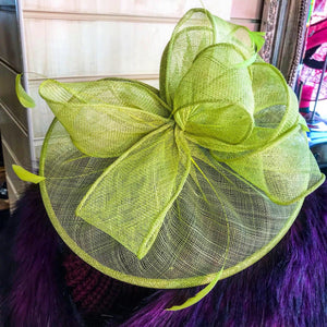 Sinamay fascinator 