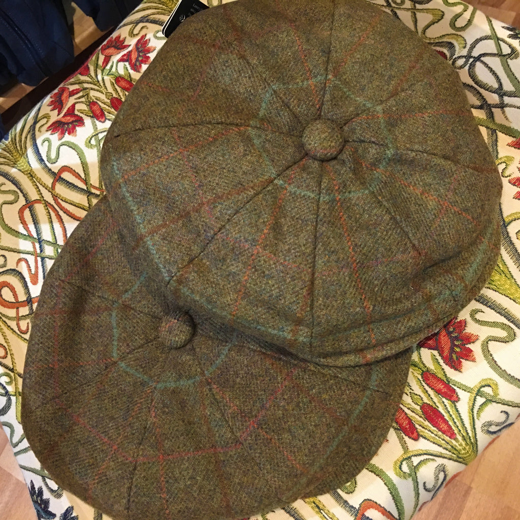Baker Boy Olive Tweed Hat