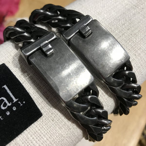 Oxide Steel Chain Bracelet 