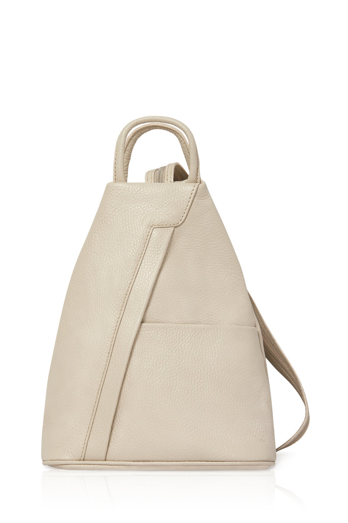 Italian Leather Rucksack Bag with Grab Handle