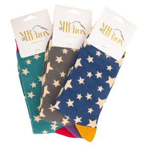 Mr Heron Mens Socks - Stars