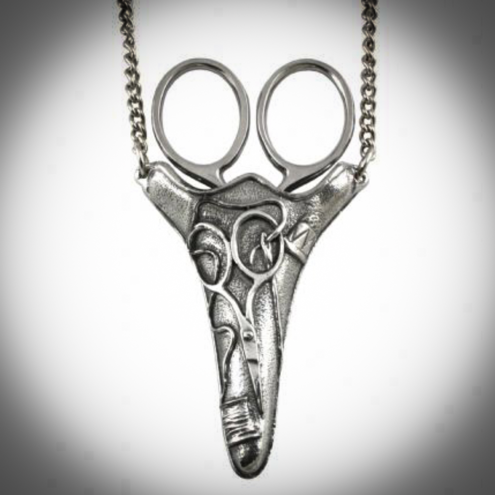 Pewter chaterlaine scissors