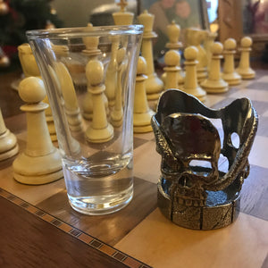 Pewter Skull Shot Glass