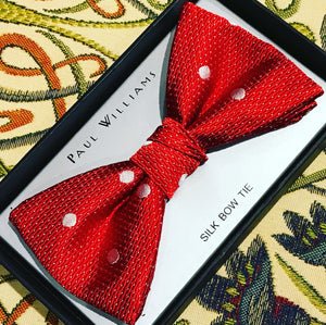 Silk Bow Tie - Red