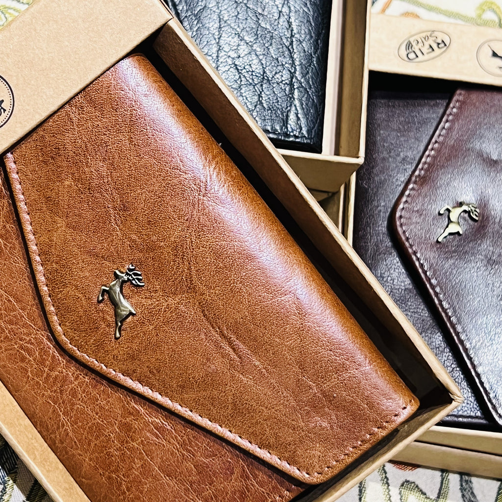 Leather Ladies Purse With Card Wallet