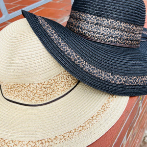 Wide Brim Round Crown Straw Hat