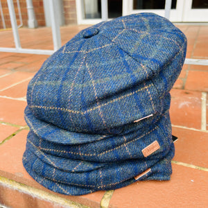 Blue Baker Boy Cap
