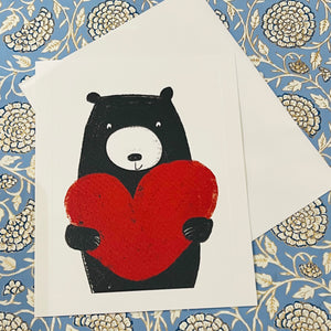 Card - Bear With Big Heart