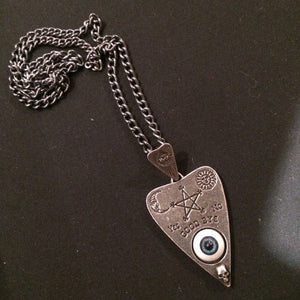 Ouija Board design planchette necklace