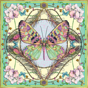Card - Butterfly and Orchids