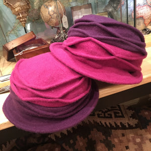 Two Tone Wool Pull On Hat