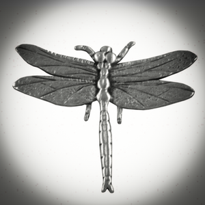 Pewter dragonfly lapel pin