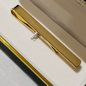 Gold Plated Plain Tie Slide