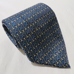 Silk Blue & Gold Tie