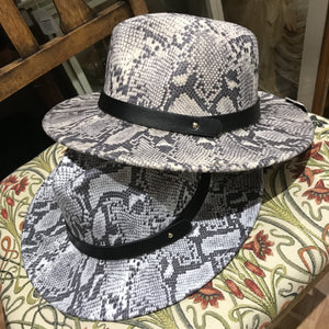 Snakeskin Fedora hat