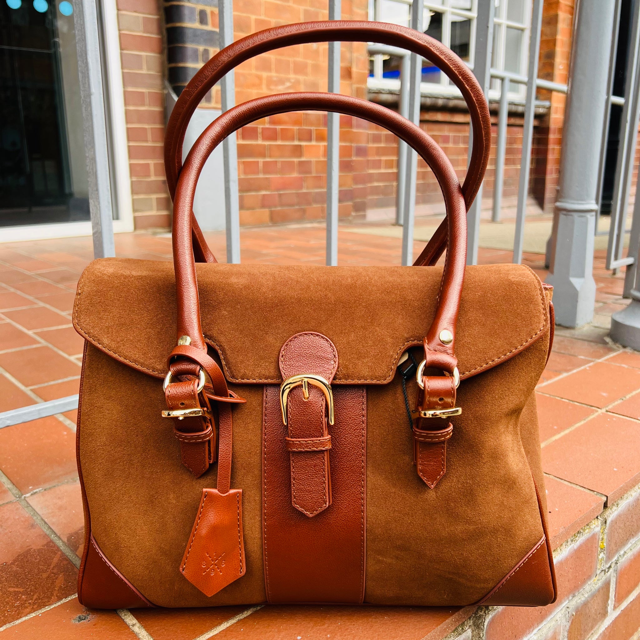 Leather & Suede Handbag