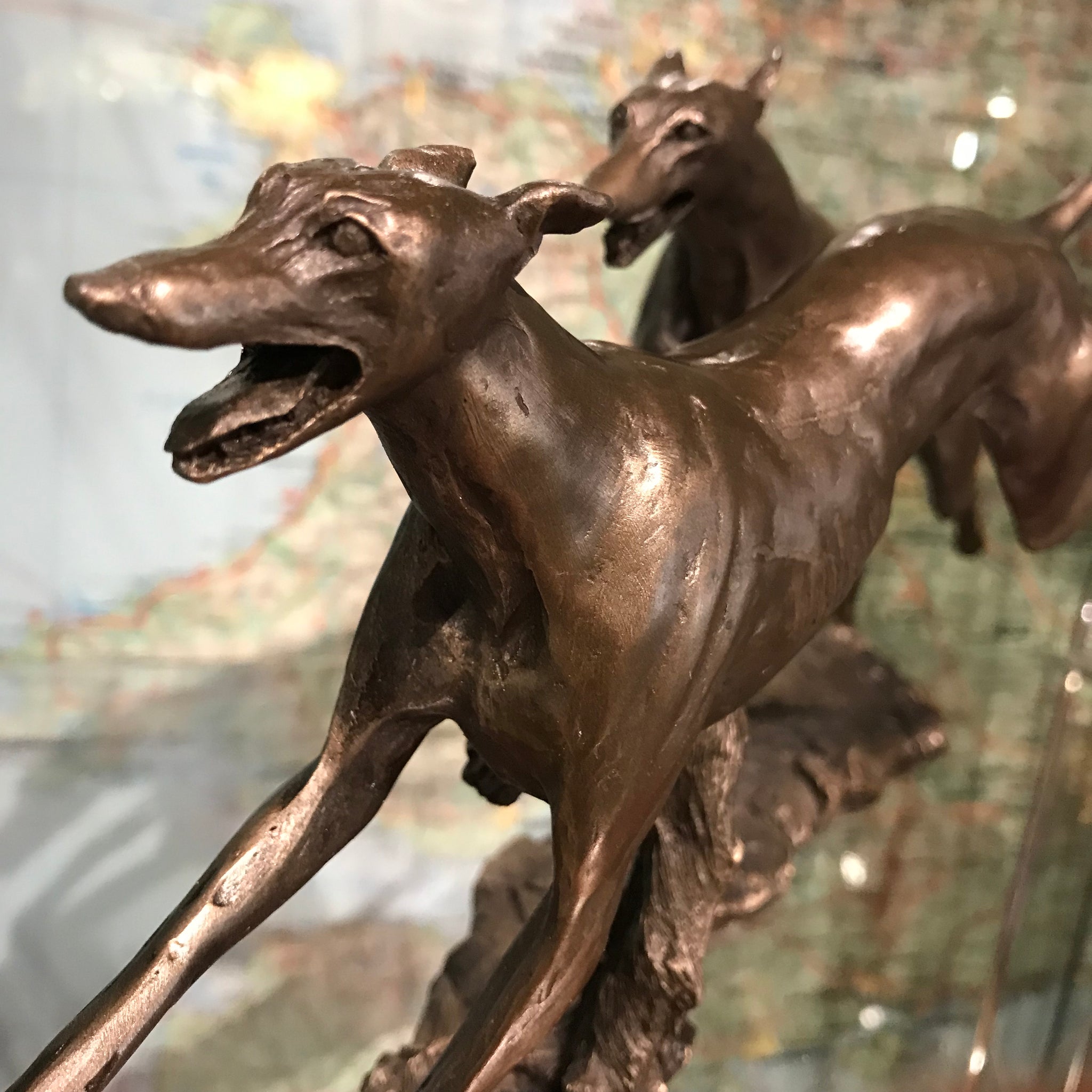 Winning Pair Greyhound Sculpture