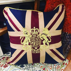 Aged union Flag 18” created cushion
