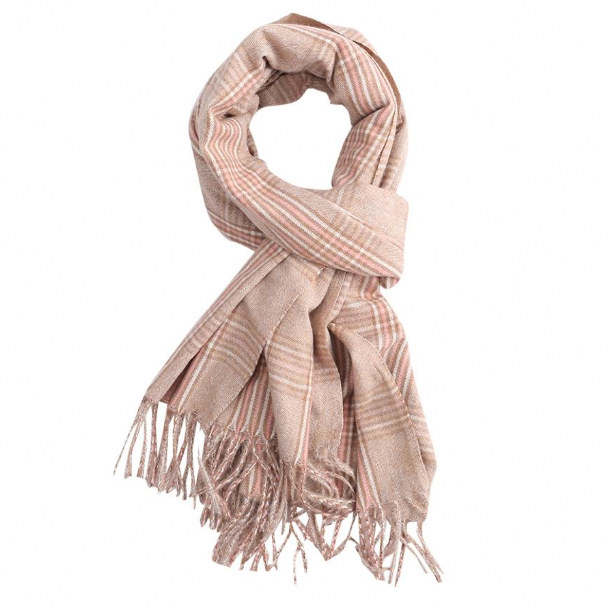 Small Print Tartan Scarf