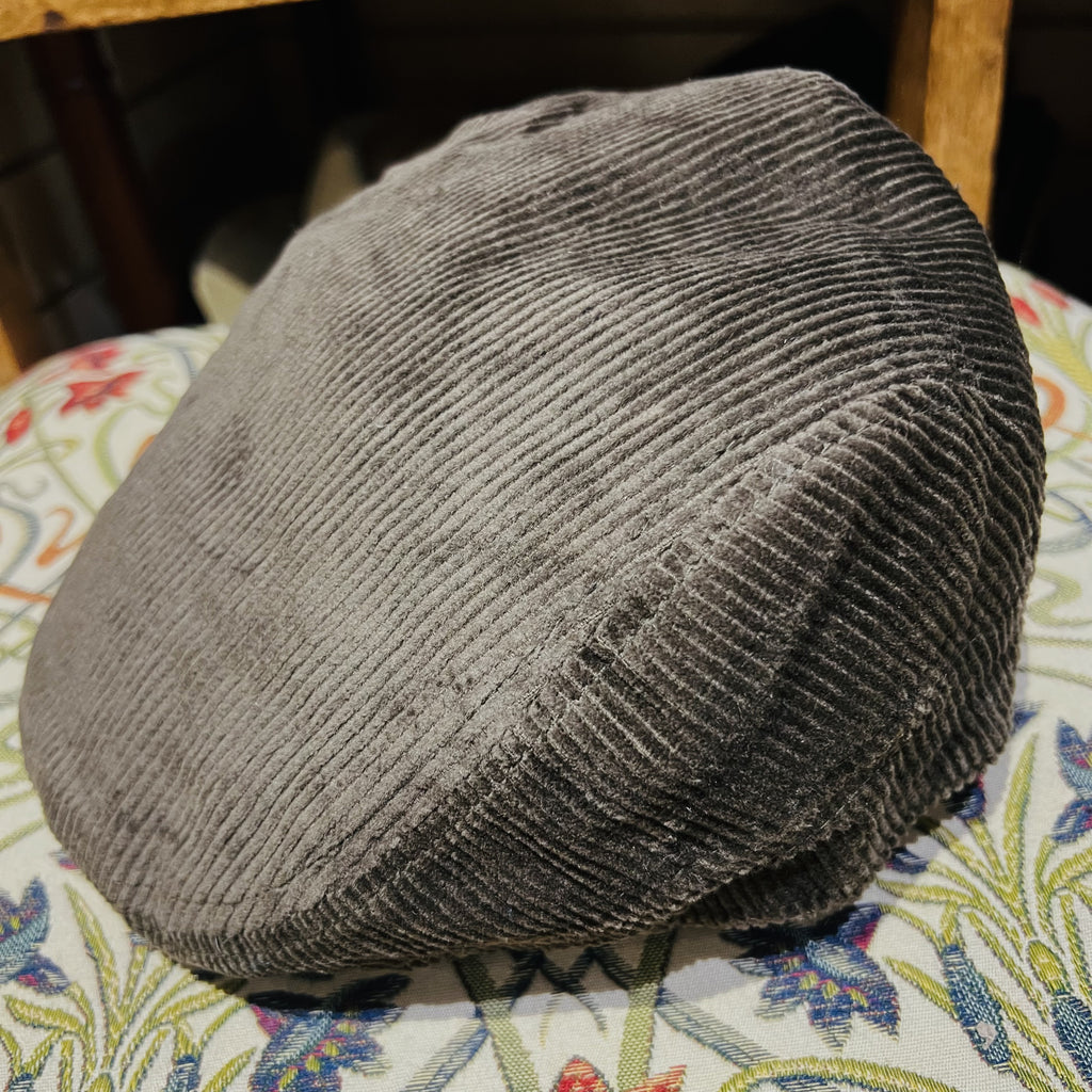 Olive Corduroy Flat Cap