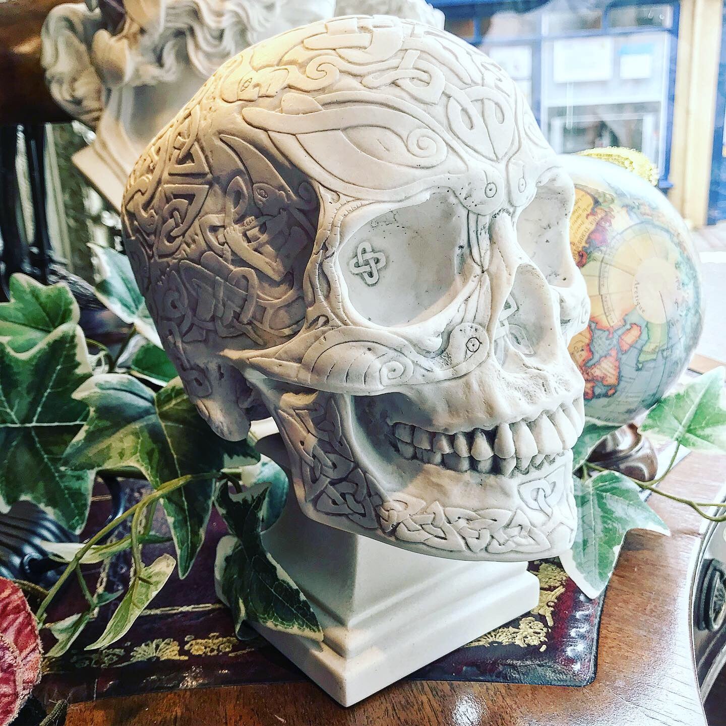 Marble Celtic Skull