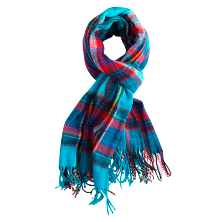 Fine Print Tartan Scarf