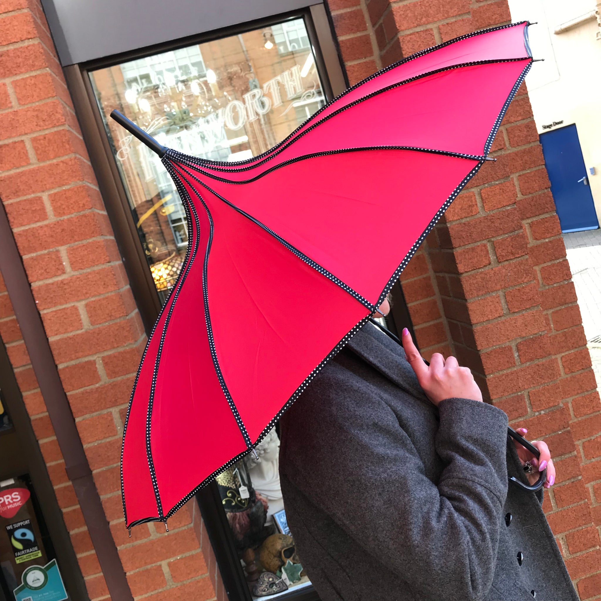 Red pagoda umbrella