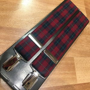 Braces - Chrome - Tartan Burg/Navy