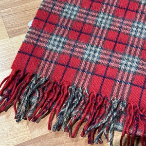 Fringed Woven Check Scarf