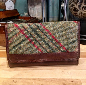 Leather and Islay Tweed Wallet