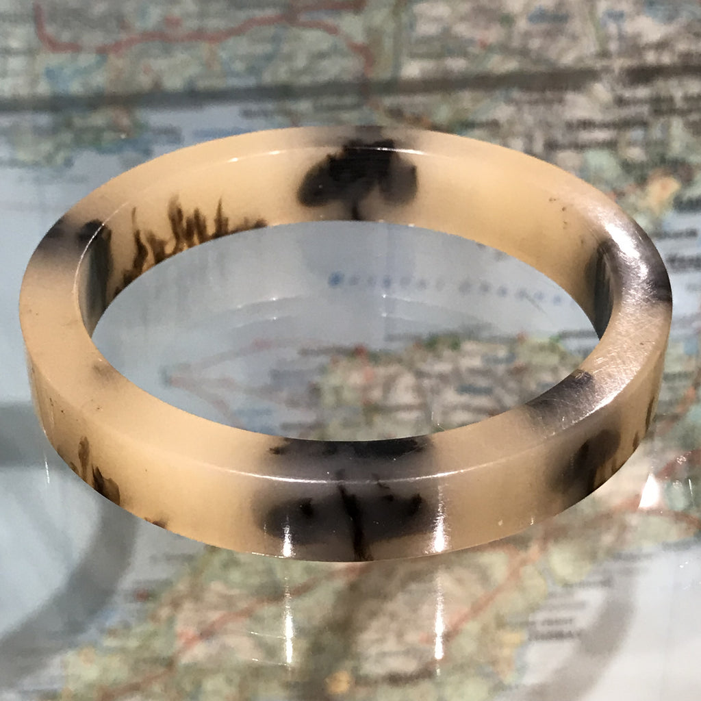 Faux horn resin bangle