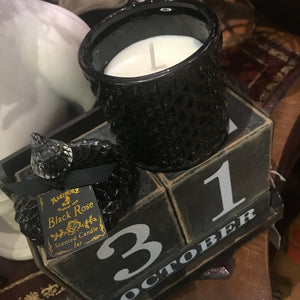 Black Rose Large Scented Candle Jar