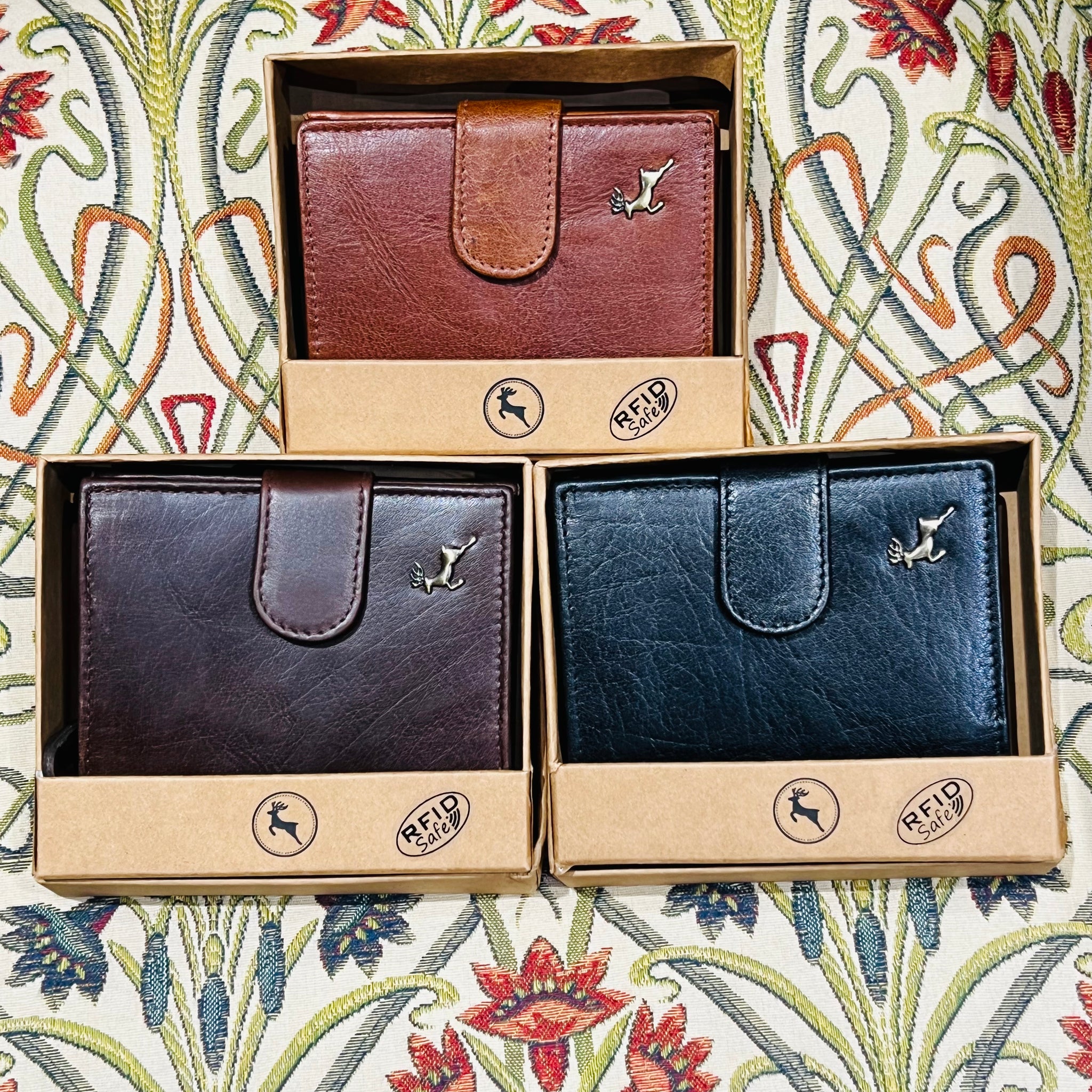 Leather Zip Purse With Card Wallet