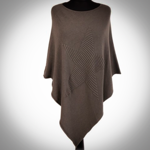 Italian Poncho with Star Motif