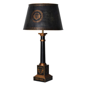 Black Empire Table Lamp and Shade