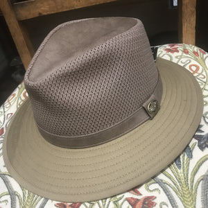 Summer meshed fedora hat