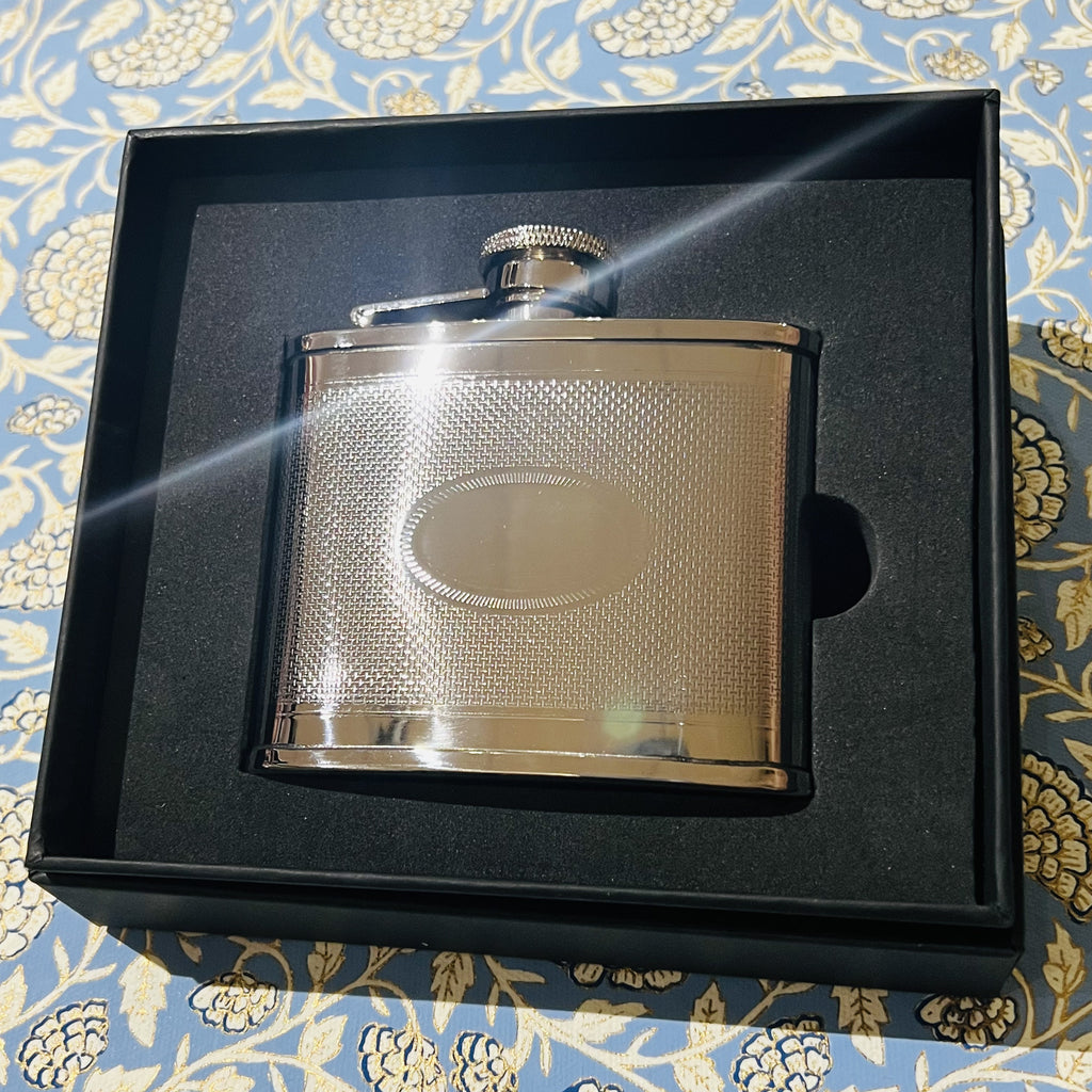 Hip Flask - Engraveable Barley Finish 4oz