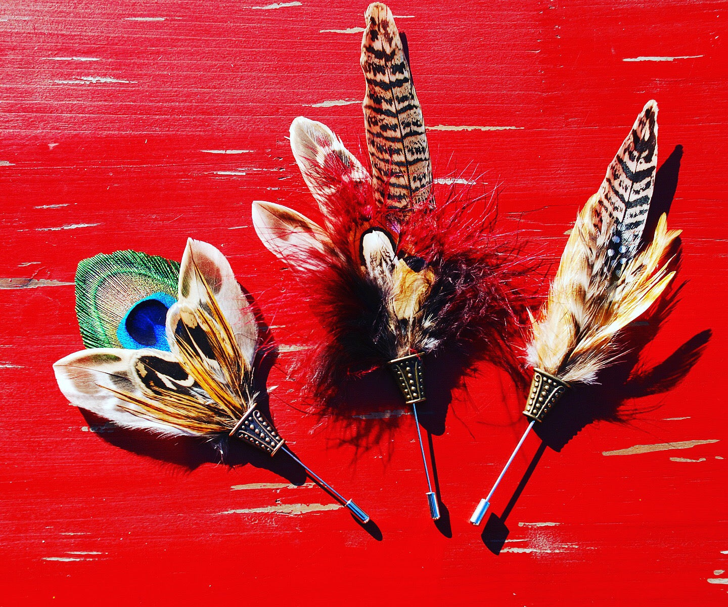 Feather corsage shop