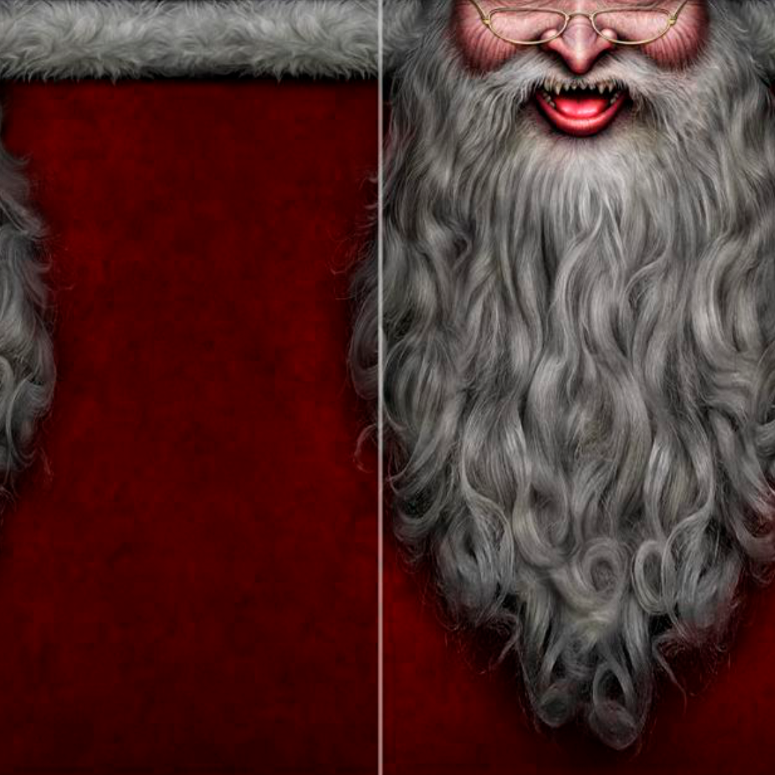 Creepy Santa Festive Face Wrap