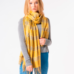 Small Print Tartan Scarf